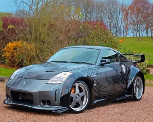 cool-Nissan-350z-paint-by-number