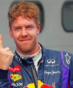 Sebastian Vettel F1 Legend Paint By Numbers