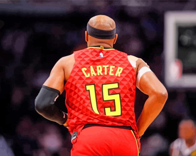 Finalizing Cool Vince Carter Basketball Legend Artwork