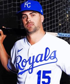 Whit Merrifield Baseball Paint By Numbers