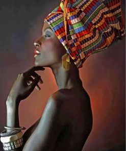 Cultural African Beauty Paint By Numbers