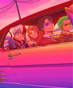 Anime Heroes Paint By Numbers