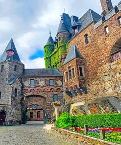 Majestic Cochem Castle Paint By Numbers