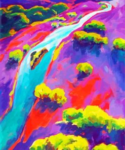 Colorful River Scenic Paint By Numbers
