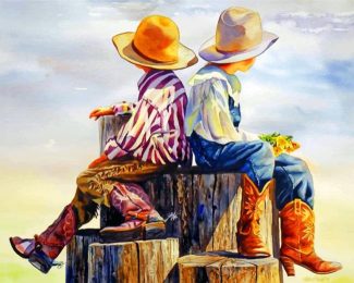 Western Cowboys Paint By Numbers