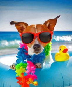 Cool Dog Stylish Pets Paint By Numbers