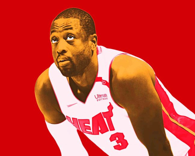 Dynamic Dwyane Wade Paint By Numbers