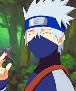 Hatake Kakashi Manga Paint By Numbers