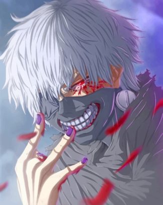 Ken Kaneki Anime Paint By Numbers