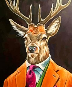 Cool Deer Artistry Paint By Numbers