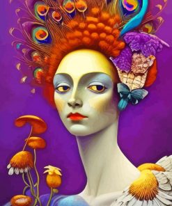 Cool Peafowl Women Paint By Numbers