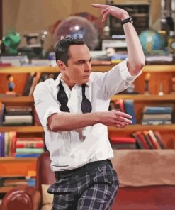 Sheldon Cooper Sitcom Icon Paint By Numbers