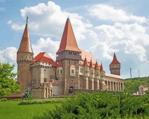 corvin-castle-paint-by-numbers
