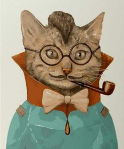 Mr Cat in Bow Ties Paint By Numbers