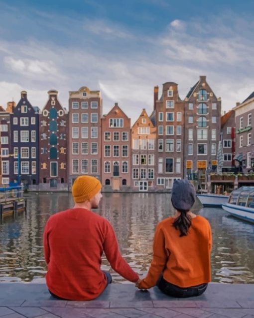 couple-in-Amsterdam-Netherlands-paint-by-numbers