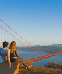 Romantic Golden Gate Bridge Paint By Numbers