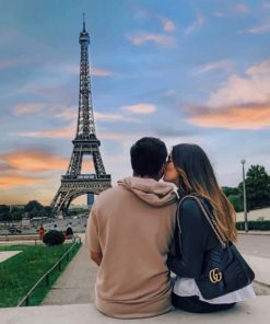 Romantic Eiffel Tower Paint By Numbers