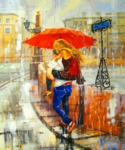Romantic Winter Couple Paint By Numbers