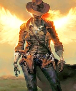 Cowgirl Vintage Fire Paint By Numbers