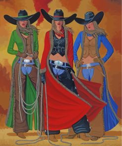 Western Cowgirl Paint By Numbers