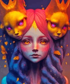 Creepy Girl Art Kit Paint By Numbers