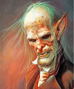 Creepy Vampire Scene Paint By Numbers