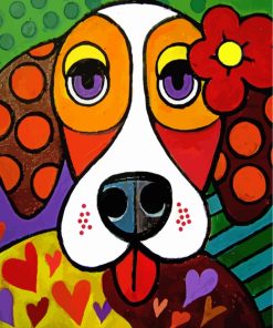 Cute Dog Animal Paint By Numbers