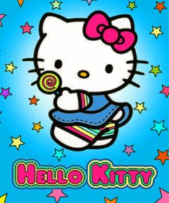 Cute Cartoon Hello Kitty Paint By Numbers