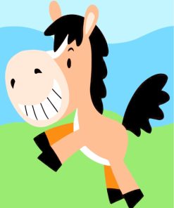 Easy Horse Animals Paint By Numbers