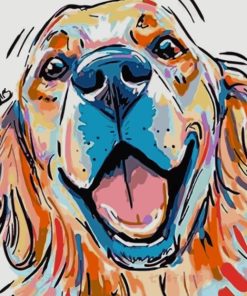 Cute Dog Paint By Numbers