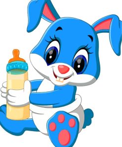 Cute Baby Rabbit Paint By Numbers