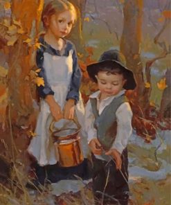 Adorable Siblings Paint By Numbers