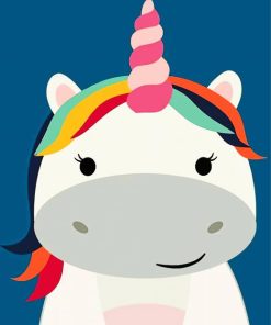 Cute Unicorn Horse Paint By Numbers