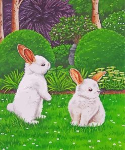White Rabbit Animal Paint By Numbers