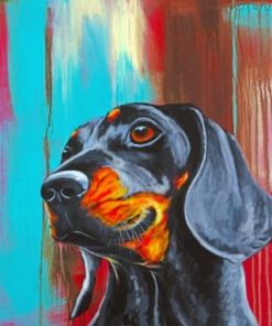 Dachshund Pet Portrait Paint By Numbers