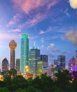 Beautiful Dallas Sky Paint By Numbers