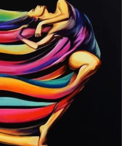 Colorful Dancing Woman Paint By Numbers