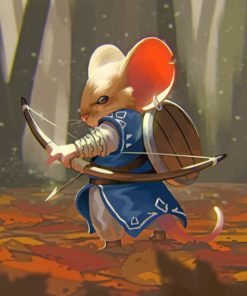 Fantasy Warrior Mouse Paint By Numbers