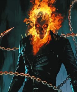 Ghost Rider Dangerous Art Paint By Numbers