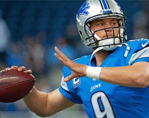 detroit-lions-Football-player-paint-by-numbers