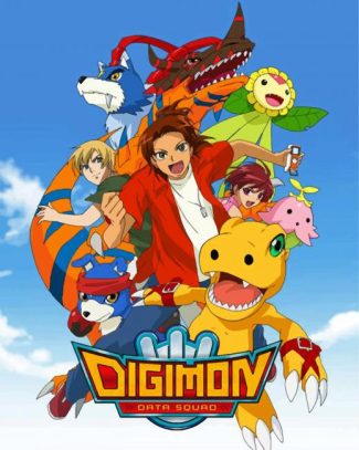 Digimon Adventure Coloring Paint By Numbers