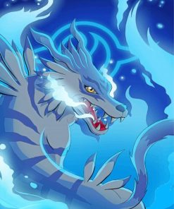 Garurumon Anime Paint By Numbers