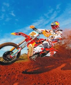 Dirt Bike Motocross Paint By Numbers