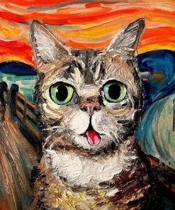 Scream Cat Painting Paint By Numbers