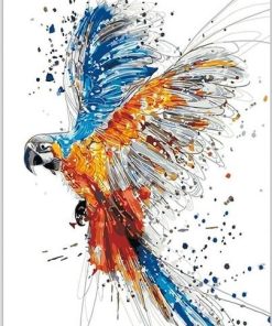 Vibrant Parrot Birds Paint By Numbers