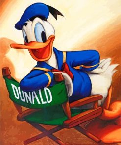 Donald Duck Cartoon Paint By Numbers