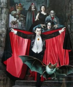 Dracula Vampire Theme Paint By Numbers