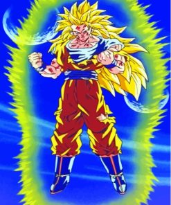 Dragon Ball Z Super Saiyan 3 Anime Paint By Numbers