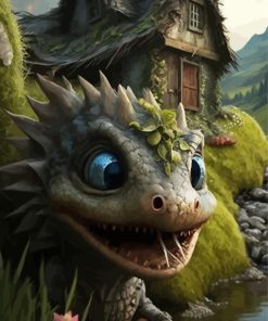 Majestic Dragon Fantasy Paint By Numbers