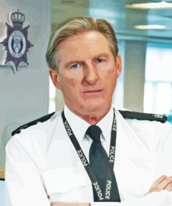 Adrian Dunbar Line of Duty Drama Paint By Numbers